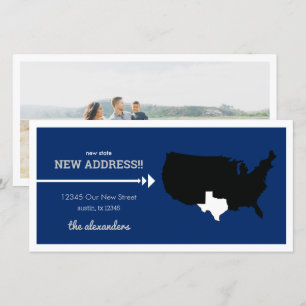 Flag Blue New State, New Address! Texas Moving