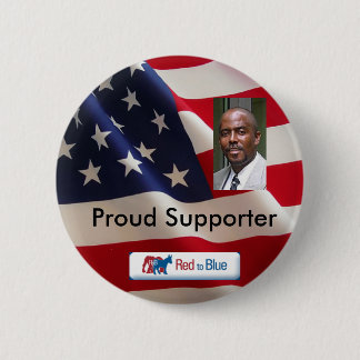 Flag, Brian Taylor_Head Shot, red2blue_sm_logo,... 2 Inch Round Button