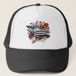 Flag Brittany Breizh Breton graffiti graff Trucker Hat