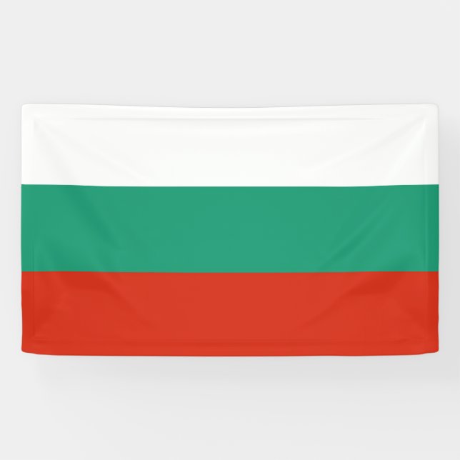 Flag Bulgaria tricolor Banner (Horizontal)