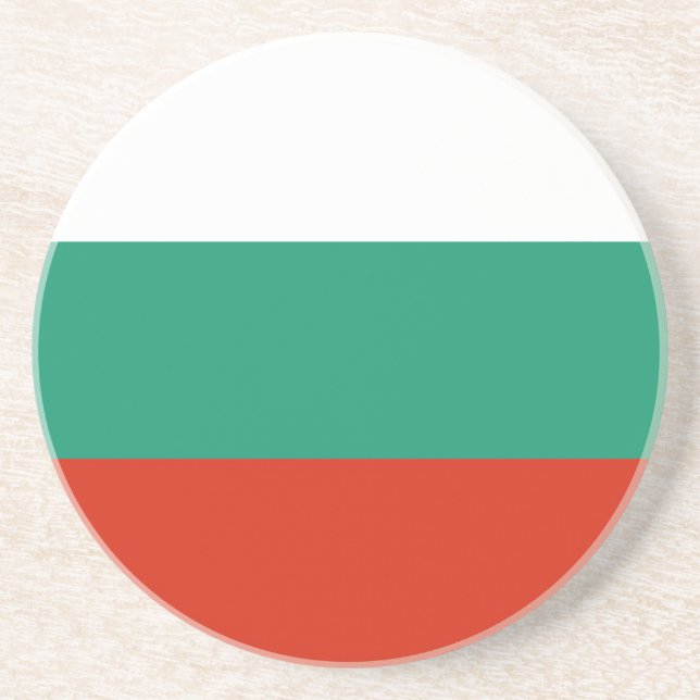 Flag Bulgaria tricolor Coaster (Front)