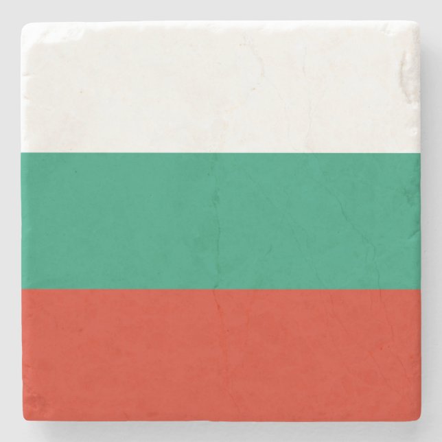 Flag Bulgaria tricolor Stone Coaster (Front)