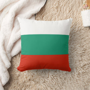 Flag Bulgaria tricolor Throw Pillow
