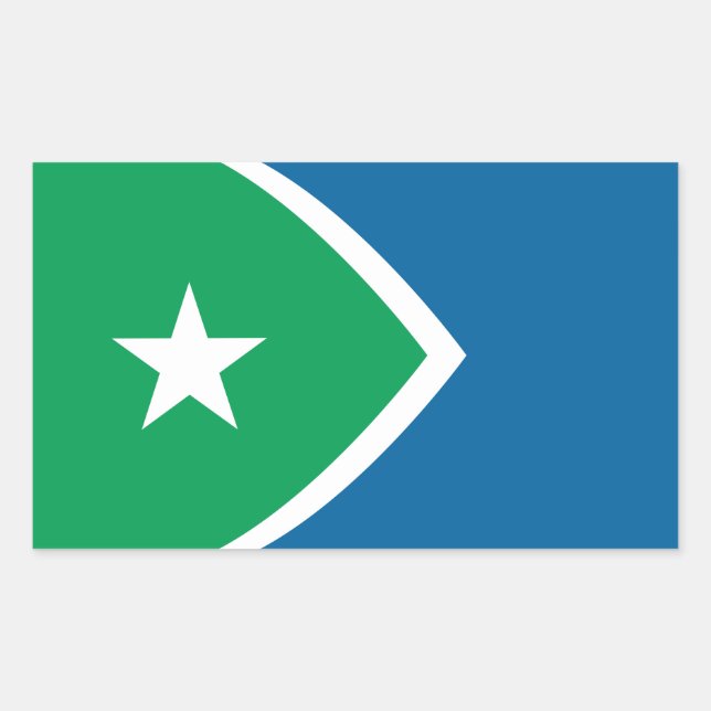 Flag Cedar Rapids, Iowa Sticker (Front)
