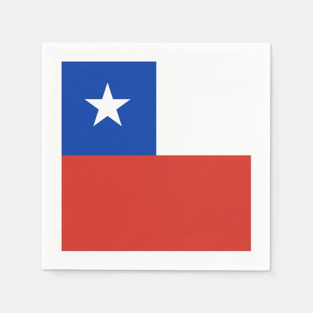 Flag: Chile Napkin (Front)