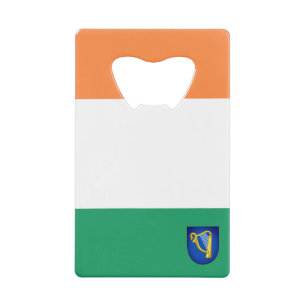 Flag/ Coat of Arms of Éire Credit Card Bottle Opener