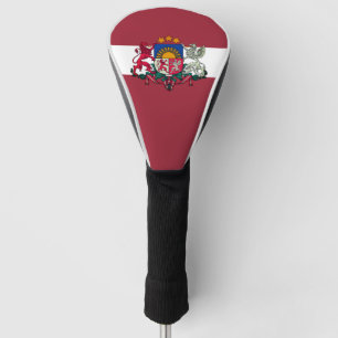 Flag/ coat of arms of Latvia Golf Head Cover