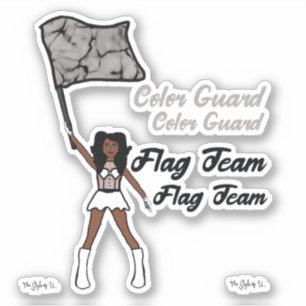 Flag Color Guard Stickers (Diamond 3)