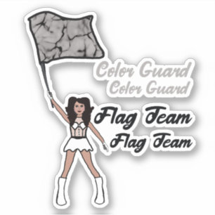 Flag Color Guard Stickers (Diamond 4)