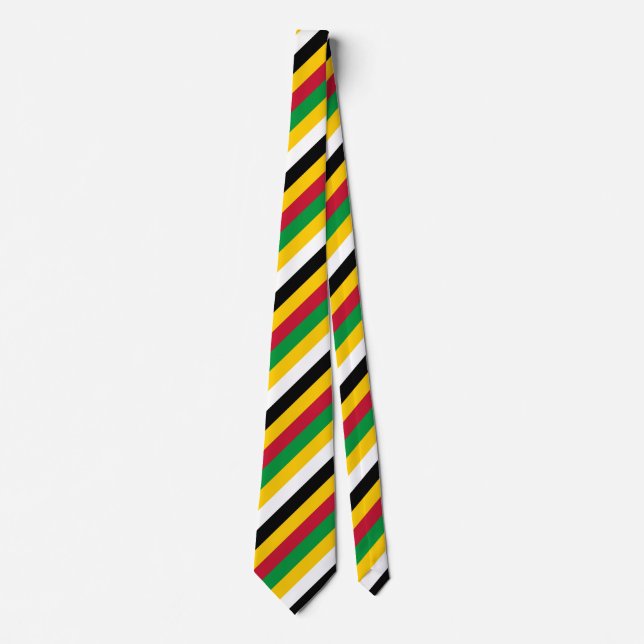 Flag Colours of St. Kitts Neck Tie (Front)