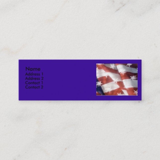 Flag contact card (Front)
