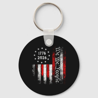Flag Cross 250 Years Faith And Freedom 1776-2026 _ Keychain