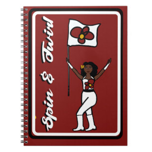 Flag Dancer Red Flower Notebook