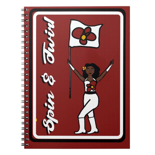 Flag Dancer Red Flower Notebook (Front)