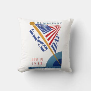 Flag Day Throw Pillow