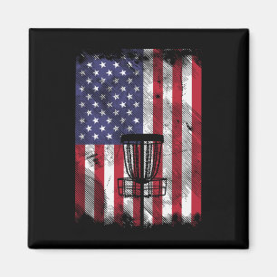 Flag Disc Golf Sket Vintage Frisbee Golfing Sport  Magnet