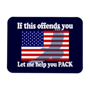 Flag & Eagle Patriot - USA Flag Magnet