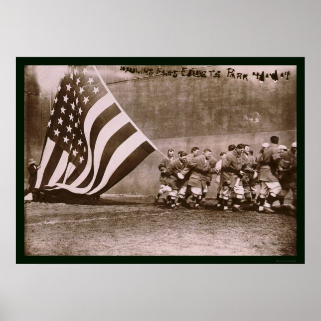 Flag Ebbets Park Baseball 1914 Poster (Front)