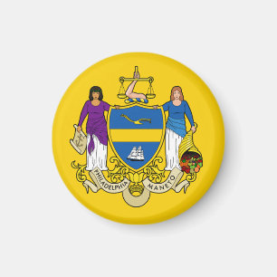 Flag/ Emblem of Philadelphia, PA Magnet