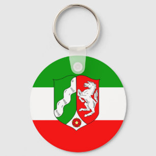 Flag - Fahne - Flag Germany North Rhine Westphalia Keychain