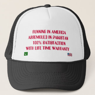 FLAG, FLAGUSA,    RUNNING IN AMERICA ASSEMBLED ... TRUCKER HAT