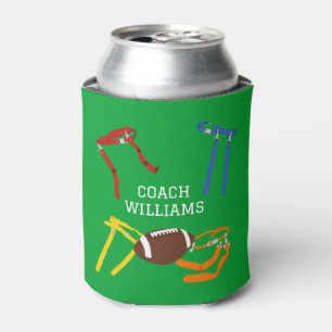 Flag Football Coach Player Personalized Can Cooler