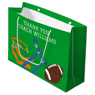 Flag Football Coach Player Personalized Large Gift Bag