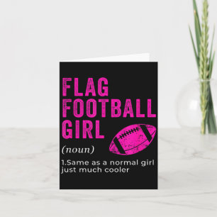 Flag Football Girls Srt Game Girl Women Players Ou Card