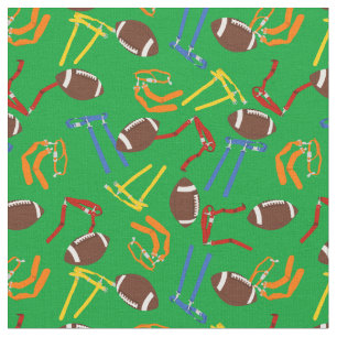 Flag Football Patterned Fabric
