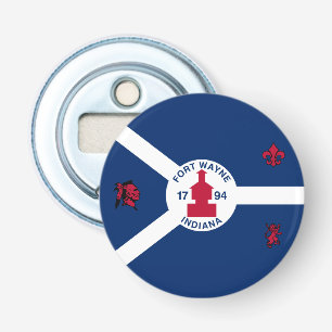 Flag Fort Wayne, Indiana Bottle Opener