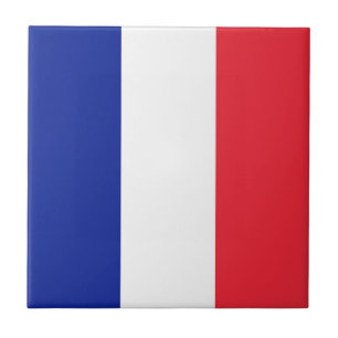Flag France Tricolor Tile