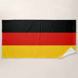 Flag Germany tricolor Beach Towel
