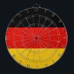 Flag Germany tricolor Dartboard<br><div class="desc">Flag of Germany: "Einigkeit und Recht und Freiheit" → "Unity and Law and Freedom". It is a tri-colored flag composed of three horizontal bands equal to the national colors of Germany: black,  red and gold.</div>