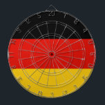 Flag Germany tricolor Dartboard<br><div class="desc">Flag of Germany: "Einigkeit und Recht und Freiheit" → "Unity and Law and Freedom". It is a tri-colored flag composed of three horizontal bands equal to the national colors of Germany: black, red and gold.</div>