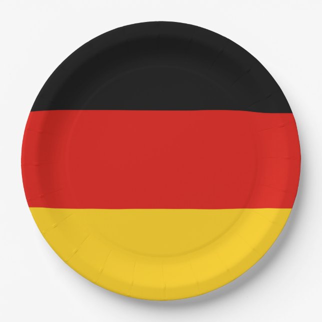 Flag Germany tricolor Paper Plate (Front)