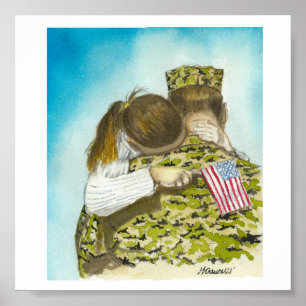Flag Girl Poster