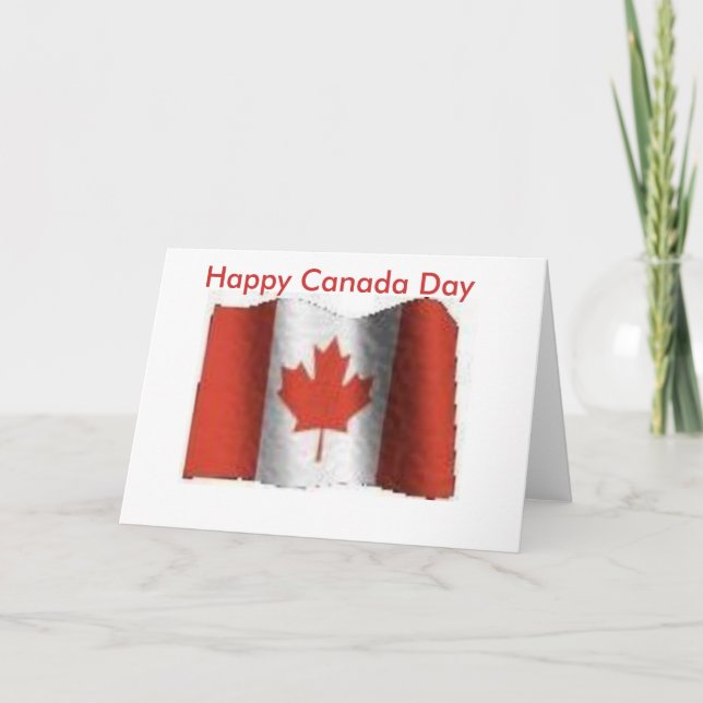 flag, Happy Canada Day Card (Front)