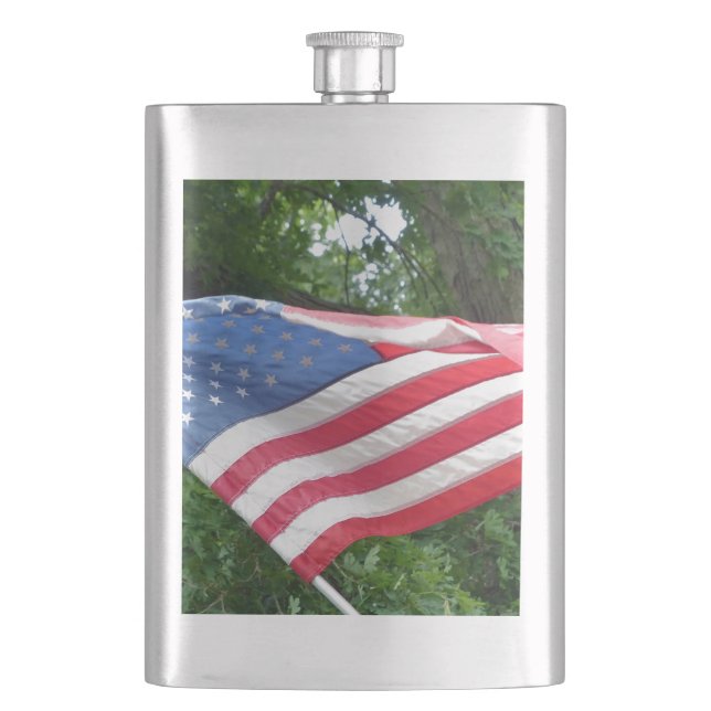 Flag Hip Flask (Front)