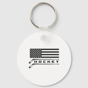 Flag Hockey Apparel - Hockey Keychain