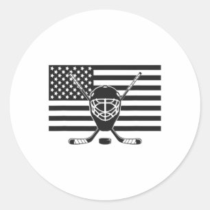Flag Hockey Apparel - Hockey T-19 Classic Round Sticker