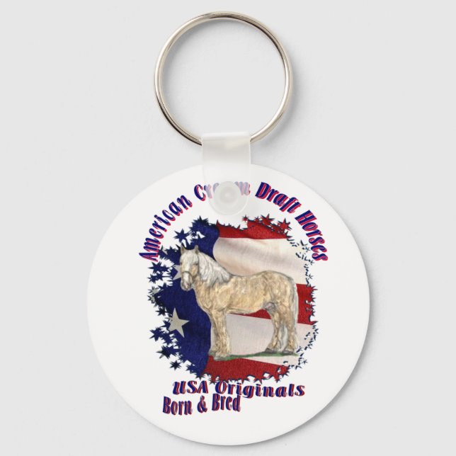 Flag Horse LOGO Keychain (Front)