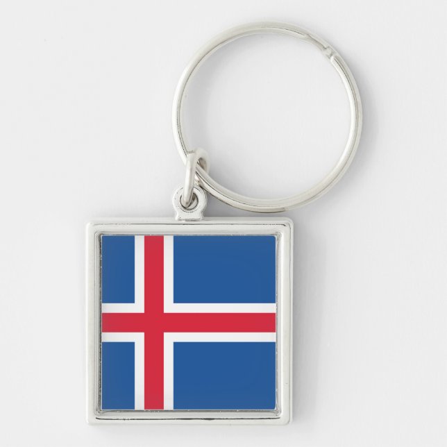 Flag Iceland Keychain (Front)