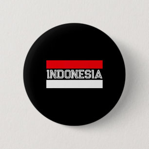 Flag Independence Day Indonesian 2 Inch Round Button