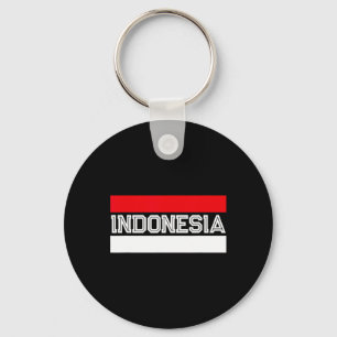 Flag Independence Day Indonesian Keychain