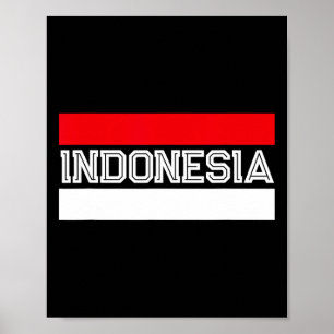 Flag Independence Day Indonesian  Poster