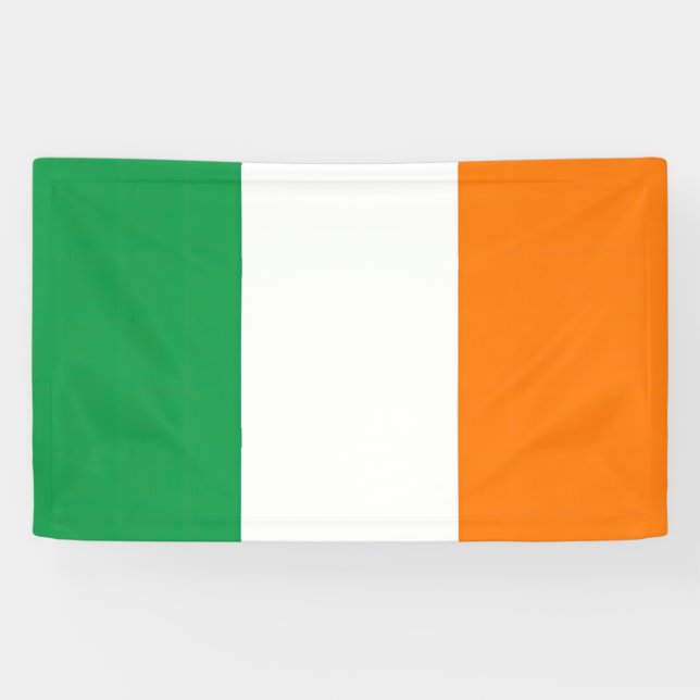Flag Ireland Tricolor Banner (Horizontal)