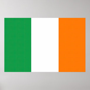 Flag Ireland Tricolor Poster