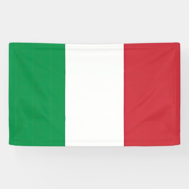 Flag Italy Tricolor Banner (Horizontal)