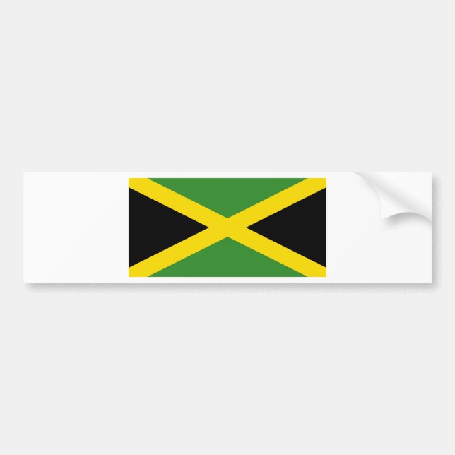 Flag Jamaica Bumper Sticker (Front)