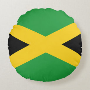 Flag Jamaica Round Pillow
